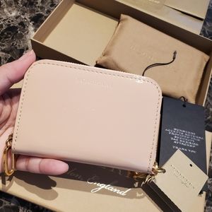 Gently used Burberry Pink Patent Wallet/Card Holder